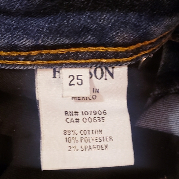 Hudson Collin Flap Skinny Jean Medium Wash Size 25 - Picture 8 of 10